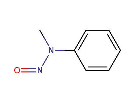 614-00-6,N-NITROSO-N-METHYLANILINE,Aniline,N-methyl-N-nitroso- (6CI,8CI); Methylphenylnitrosamine;Methylphenylnitrosoamine; N-Methyl-N-nitrosoaniline; N-Methyl-N-phenylnitrosamine;N-Methyl-N-phenylnitrosoamine; N-Nitroso-N-methylaniline;N-Nitroso-N-methylphenylamine; N-methyl-N-nitrosobenzenamine; NSC 137;Nitrosomethylphenylamine; Phenylmethylnitrosamine