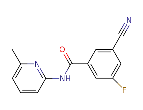 3-cyano-5-fluoro-N-(6-methylpyridin-2-yl)benzamide