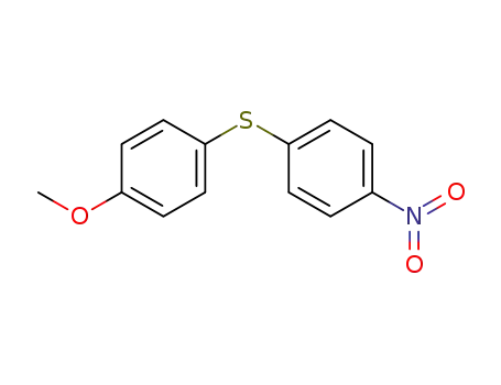 Molecular Structure of 22865-50-5 (Benzene, 1-methoxy-4-[(4-nitrophenyl)thio]-)