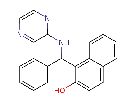 1-[phenyl(2-pyrazinylamino)methyl]naphthalene-2-ol