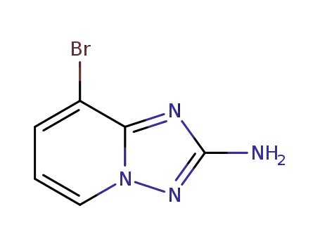 Molecular Structure of 1124382-72-4 (8-Bromo-[1,2,4]triazolo[1,5-a]pyridin-2-ylamine)