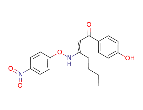 1-(4-hydroxyphenyl)heptane-1,3-dione-3-[O-(4-nitrophenyl)oxime]