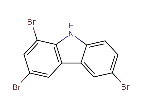 Molecular Structure of 55119-10-3 (1,3,6-tribromo-9H-carbazole)