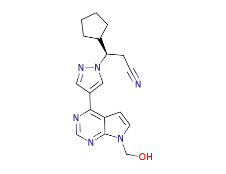 1H-Pyrazole-1-propanenitrile, β-cyclopentyl-4-[7-(hydroxyMethyl)-7H-pyrrolo[2,3-d]pyriMidin-4-yl]-,(βR)-