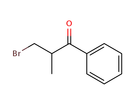 Molecular Structure of 56011-31-5 (1-Propanone, 3-bromo-2-methyl-1-phenyl-)
