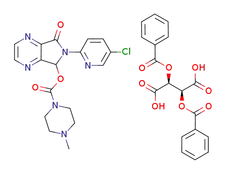 D(+)-O,O-dibenzoyl tartarate of zopiclone