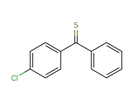 Molecular Structure of 2484-99-3 (Methanethione, (4-chlorophenyl)phenyl-)