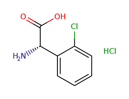 Molecular Structure of 225918-58-1 ((S)-AMINO-(2-CHLORO-PHENYL)-ACETIC ACID HYDROCHLORIDE)