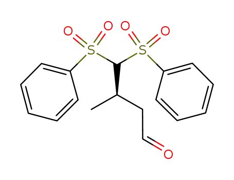 (R)-3-methyl-4,4-bis(phenylsulfonyl)butanal