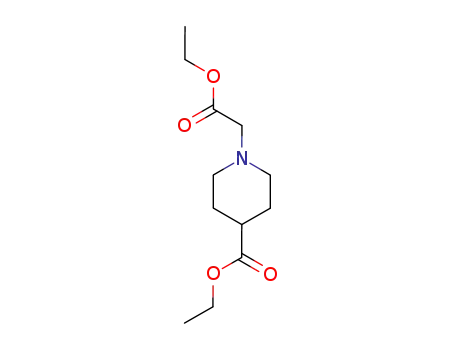 Molecular Structure of 1838-39-7 (Ethyl 4-(ethoxycarbonyl)piperidine-1-acetate)