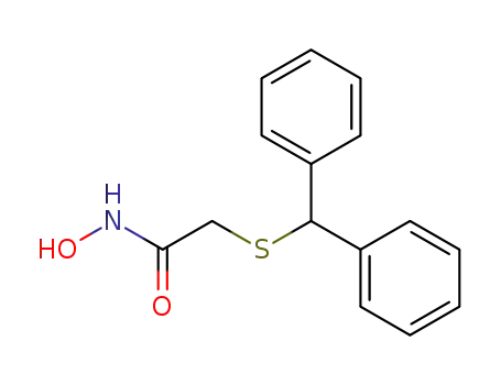 Molecular Structure of 63547-44-4 (2-[(Diphenylmethyl)sulfanyl]-N-hydroxyacetamide)