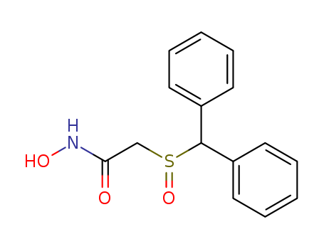 63547-13-7,Adrafinil,Adrafinil;CRL 40028;Olmifon;2-[(Diphenylmethyl)sulfinyl]-N-hydroxyacetamide;Acetamide, 2-[(diphenylmethyl)sulfinyl]-N-hydroxy-;2-((Diphenylmethyl)sulfinyl)acetohydroxamic acid;2-((Diphenylmethyl)sulfinyl)acetohydroxamsaeure;2-((Diphenylmethyl)sulfinyl)-N-hydroxyacetamide;2-(Benzhydrylsulfinyl)acetohydroxamic acid;2-(Diphenyl-methanesulfinyl)-N-hydroxy-acetamide;BRN 1990030;