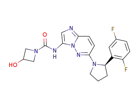 (R)-N-(6-(2-(2,5-difluorophenyl)pyrrolidin-1-yl)imidazo[1,2-b]pyridazin-3-yl)-3-hydroxyazetidine-1-carboxamide