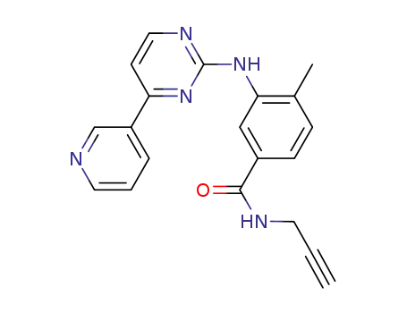 4-methyl-N-(prop-2-ynyl-3-(4-pyridin-3-yl)pyrimidin-2-ylamino)benzamide