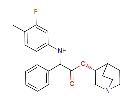 (3-fluoro-4-methyl-phenylamino)-phenyl-acetic acid (R)-(1-aza-bicyclo[2.2.2]oct-3-yl) ester