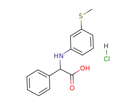 (3-methylsulfanyl-phenylamino)-phenyl-acetic acid hydrochloride