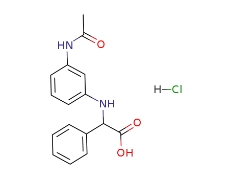 (3-acetylamino-phenylamino)-phenyl-acetic acid hydrochloride