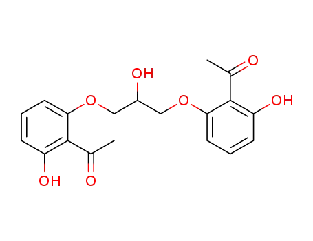 Molecular Structure of 16150-44-0 (CROMOLYN   SODIUM   RELATED   COMPOUND   A (25 MG)  (1,3-BIS-(2-ACETYL-3-HYDROXYPHENOXY)-2-PROPANOL) (AS))