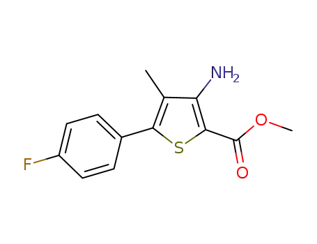 methyl 3-amino-5-(4-fluorophenyl)-4-methyl-thiophene-2-carboxylate