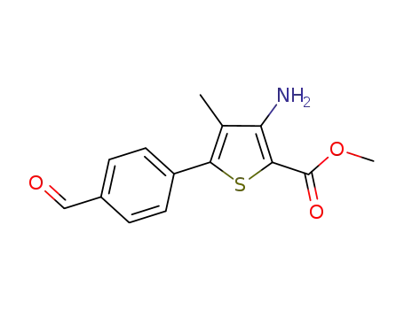 methyl 3-amino-5-(4-formylphenyl)-4-methylthiophene-2-carboxylate