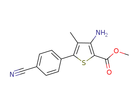 methyl 3-amino-5-(4-cyanophenyl)-4-methylthiophene-2-carboxylate