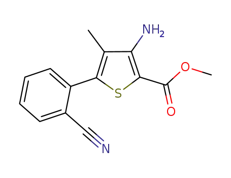 methyl 3-amino-5-(2-cyanophenyl)-4-methylthiophene-2-carboxylate