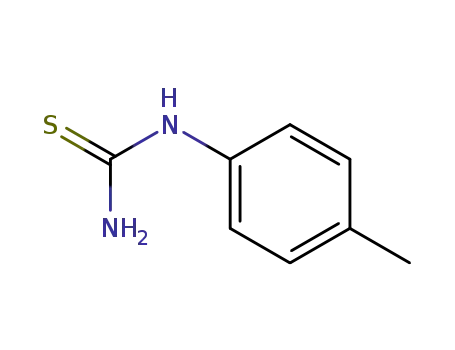 Molecular Structure of 622-52-6 (4-METHYLPHENYLTHIOUREA)