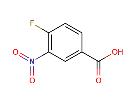 Molecular Structure of 453-71-4 (4-Fluoro-3-nitrobenzoic acid)