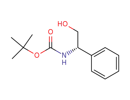 Molecular Structure of 117049-14-6 (BOC-L-Phenylglycinol)