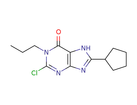 2-chloro-8-cyclopentyl-1-propyl-1,7-dihydro-purin-6-one