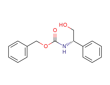 Molecular Structure of 130406-31-4 ((S)-benzyl 2-hydroxy-1-phenylethylcarbamate)