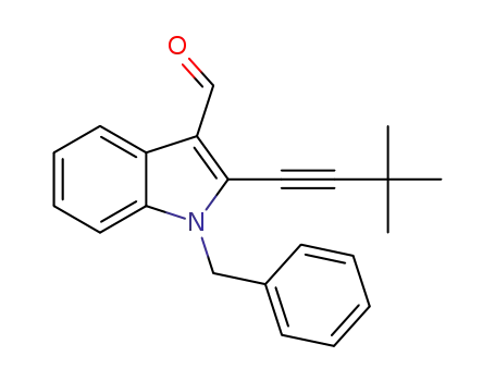 1-benzyl-2-(3,3-dimethyl-1-butynyl)-1H-indole-3-carbaldehyde