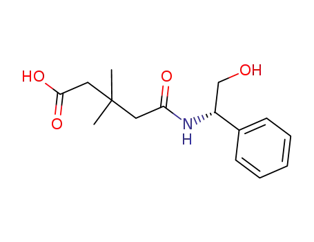 3-(((S)-2-hydroxy-1-phenylethyl-carbamoyl)methyl)-3-methylbutanoic acid