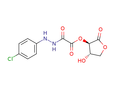 (3R,4S)-4-hydroxy-2-oxotetrahydrofuran-3-yl 2-(2-(4-chlorophenyl)hydrazinyl)-2-oxoacetate
