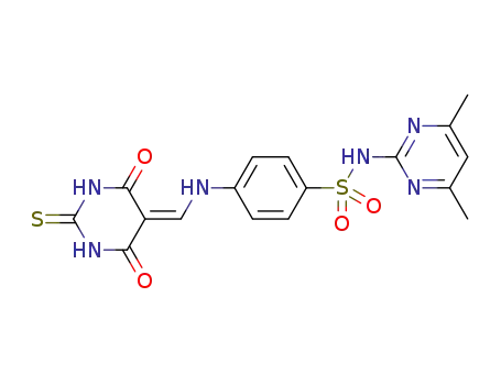 N-(4,6-dimethylpyrimidin-2-yl)-4-{[(4,6-dioxo-2-thioxotetrahydropyrimidin-5(2H)-ylidene)methyl]amino}benzenesulfonamide