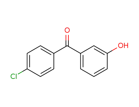Molecular Structure of 62810-39-3 ((4-chlorophenyl)(3-hydroxyphenyl)methanone)