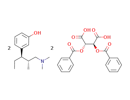 (1R,2R)-3-(3-dimethylamino-1-ethyl-2-methylpropyl)phenol hemi-(2S,3S)-dibenzoyltartrate