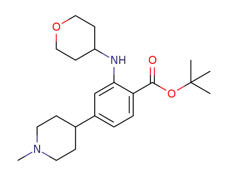 tert-butyl 4-(1-methylpiperidin-4-yl)-2-((tetrahydro-2H-pyran-4-yl)amino)benzoate
