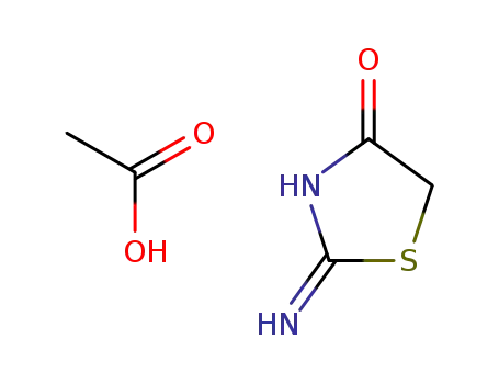 2-imino-4-thiazolidinone acetate salt