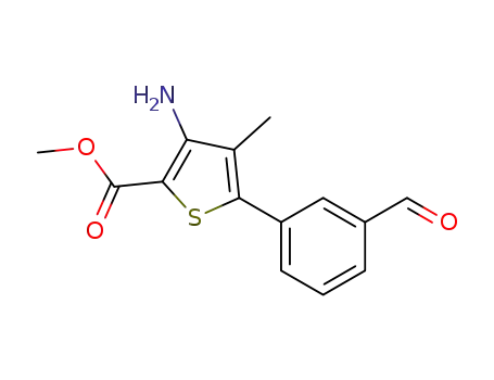 methyl 3-amino-5-(3-formylphenyl)-4-methylthiophene-2-carboxylate