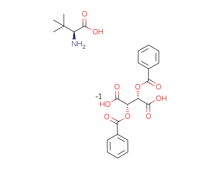 L-tert-leucine dibenzoyl-D-tartrate