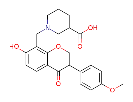 1-{[7-hydroxy-3-(4-methoxyphenyl)-4-oxo-4H-chromen-8-yl]methyl}piperidine-3-carboxylic acid