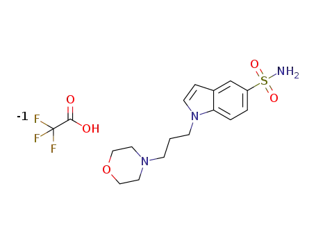 1-(3-morpholinopropyl)-1H-indole-5-sulfonamide trifluoroacetate