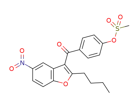 4-[(2-butyl-5-nitro-1-benzofuran-3-yl)carbonyl]phenyl-methanesulfonate