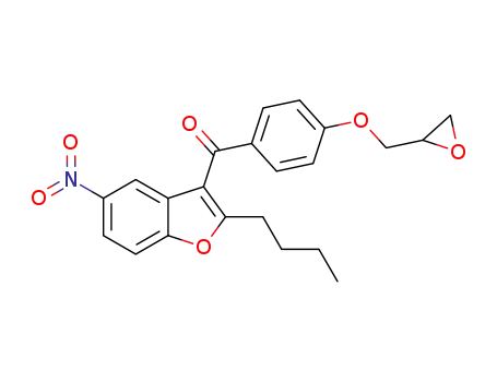 (2-butyl-5-nitro-1-benzofuran-3-yl)[4-(oxiran-2-yl-methoxy)phenyl]methanone
