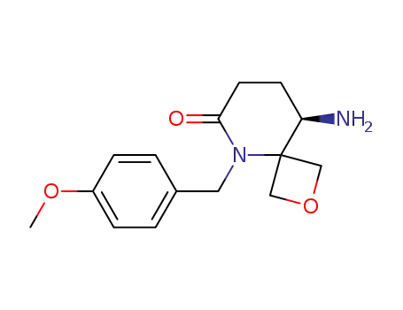 (+)-9-amino-5-(4-methoxybenzyl)-2-oxa-5-azaspiro[3.5]nonan-6-one