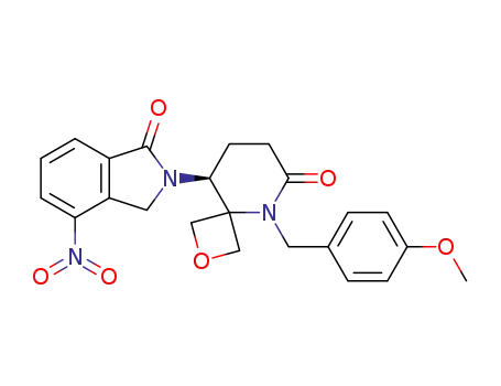 (+)-5-(4-methoxybenzyl)-9-(4-nitro-1-oxoisoindolin-2-yl)-2-oxa-5-azaspiro[3.5]nonan-6-one
