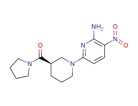 (R)-(1-(6-amino-5-nitropyridin-2-yl)piperidin-3-yl) (pyrrolidin-1-yl)methanone