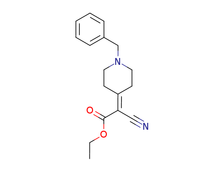 Acetic acid,2-cyano-2-[1-(phenylmethyl)-4-piperidinylidene]-, ethyl ester