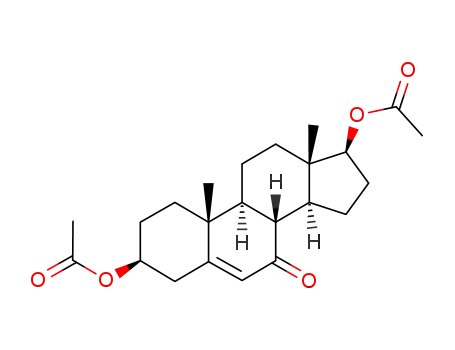 Molecular Structure of 13209-60-4 (Androst-5-en-7-one,3beta,17beta-bis(acetyloxy))